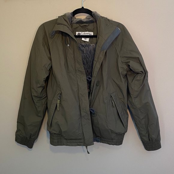 hunter green columbia jacket